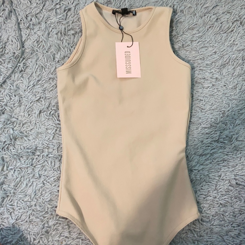 Misguided cream bodysuit